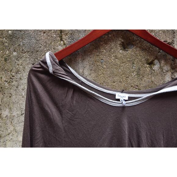 Splendid Brown Lightweight Hoodie Pullover – Women’s Size Small - Picture 3 of 4